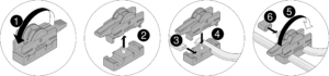 This picture shows the assembly of the connecting node