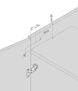 This picture shows the position of the mounting plate