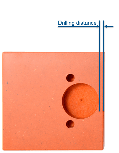 This picture shows the drilling distance