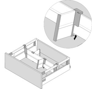 This picture shows the lateral divider assembly.